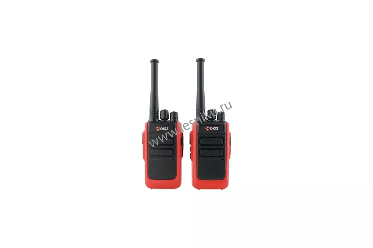 Радиостанция портативная Союз 1x2 Red, комплект 2 шт