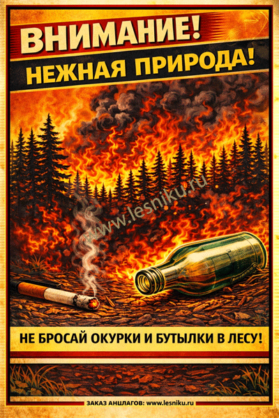Аншлаг не бросай окурки, 100х60 см