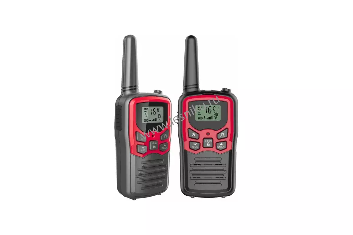 Радиостанция портативная Mdi MINI red M001.01, комплект 2 шт